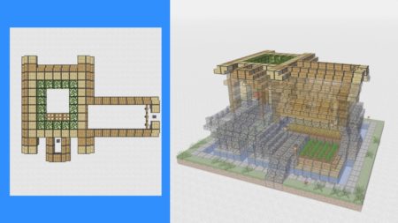 【マインクラフト】サバイバル拠点の作り方！丸石の高台と水路でおしゃれな感じに！ | マインクラフト建築研究所！ 初心者にわかりやすく解説！