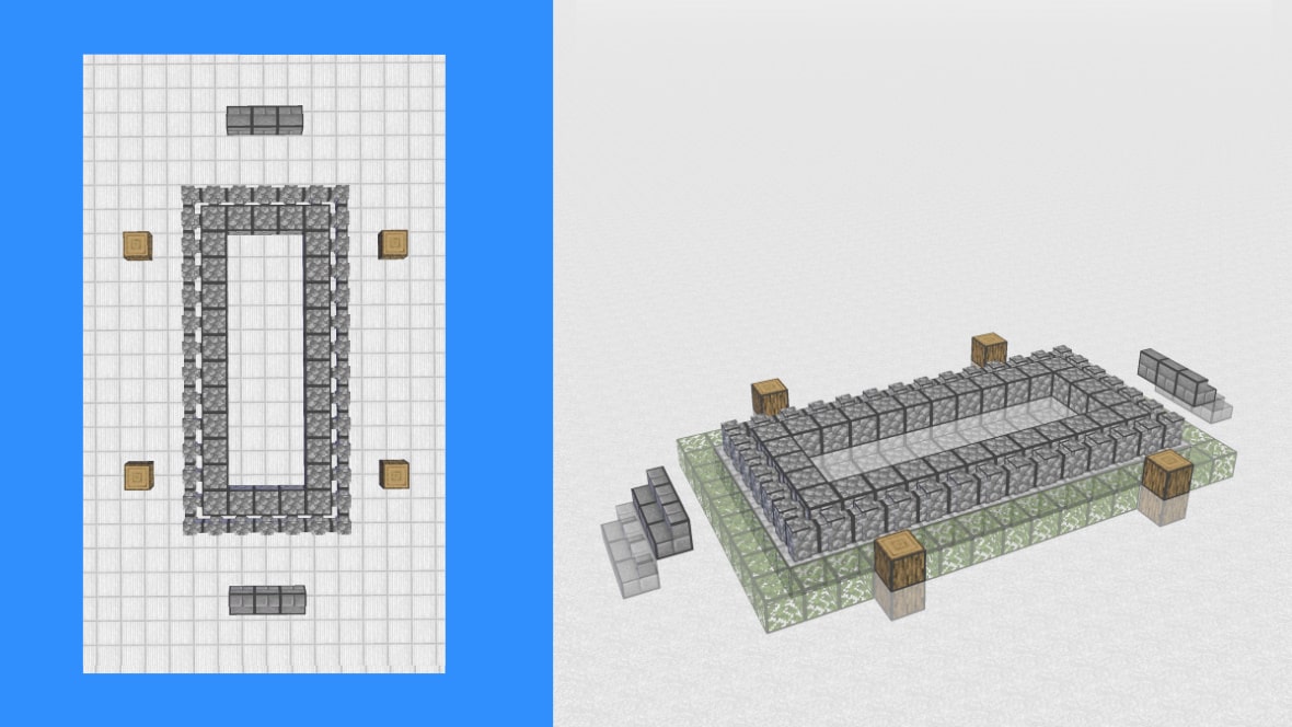 マインクラフト　和風建築の作り方！設計図2