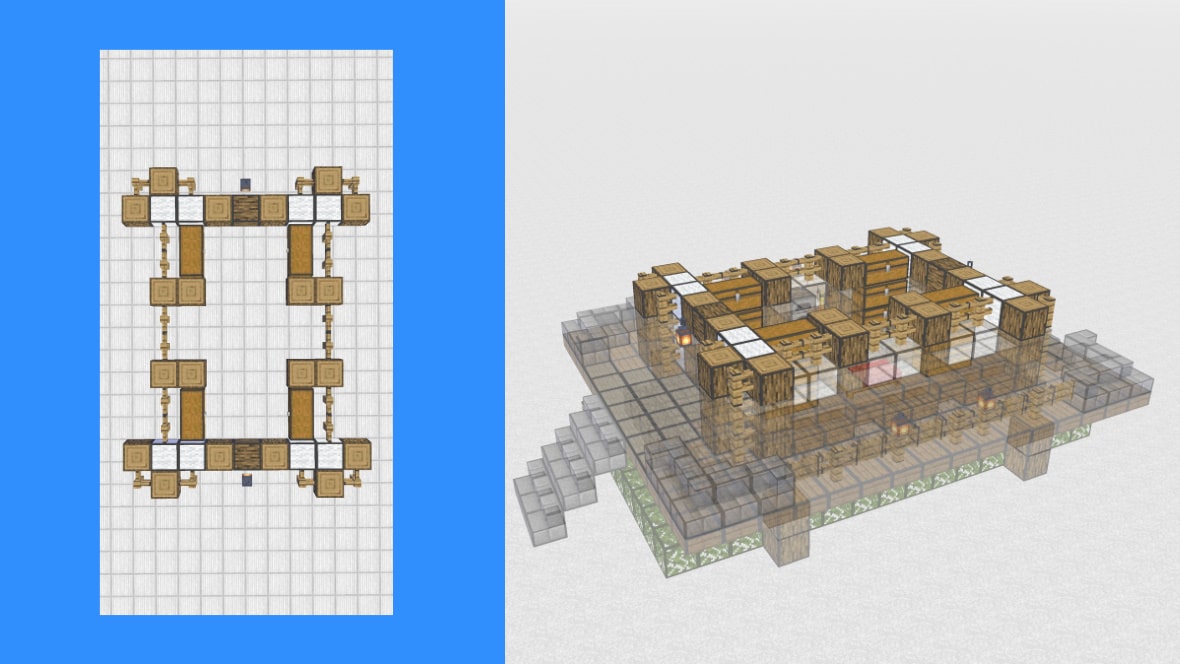 トップコレクション マイクラ 洋風建築 設計図