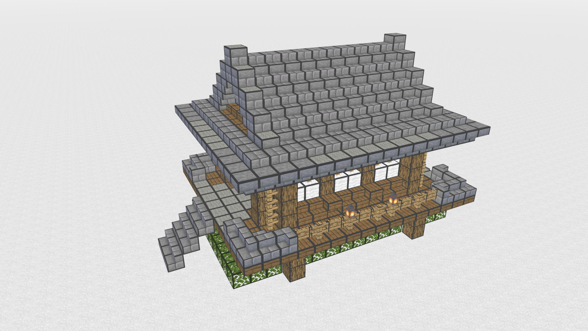 【マインクラフト】サバイバルでも作りやすい和風建築の作り方！竹林と合わせて中国風にも！ | マインクラフト建築研究所！ 初心者にわかりやすく解説！